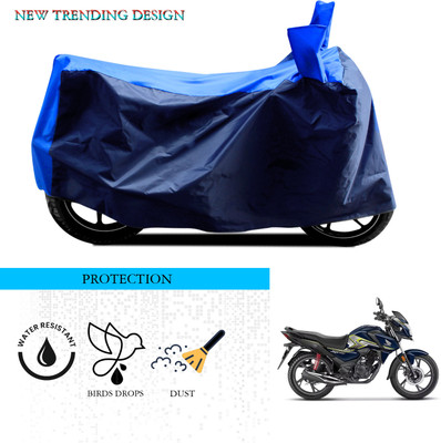SnehaSales Waterproof Two Wheeler Cover for Honda(SP 125, Black, Blue)