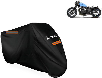 Juvdoxj Waterproof Two Wheeler Cover for Royal Enfield(Bobber 350, Black)