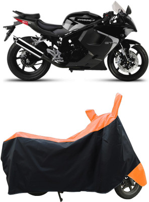 Coxtor Waterproof Two Wheeler Cover for Hyosung(GT250R, Orange)