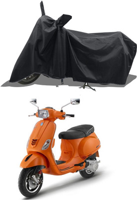 Romeiz Waterproof Two Wheeler Cover for Vespa(VXL 125 BS6, Black)