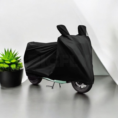 BigFly Waterproof Two Wheeler Cover for TVS(Black)