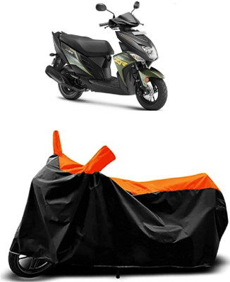VESMEI Two Wheeler Cover for Yamaha(Cygnus Ray ZR BS6, Orange)