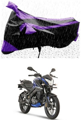 Genipap Two Wheeler Cover for Bajaj(Pulsar NS-160, Purple, Black)