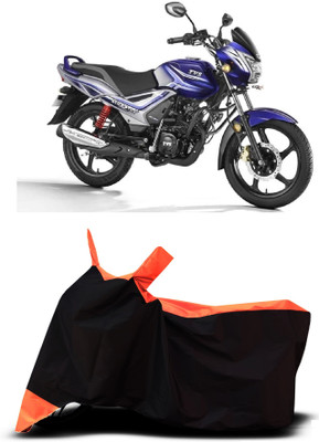VESMEI Two Wheeler Cover for TVS(Star Euro, Orange)