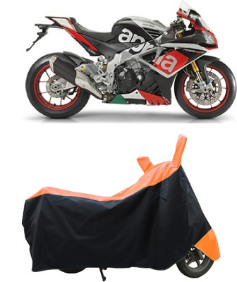 Coxtor Waterproof Two Wheeler Cover for Aprilia(RSV4, Orange)