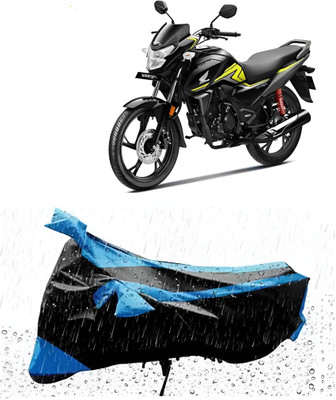 WXR Waterproof Two Wheeler Cover for Honda(SP 125, Black, Blue)