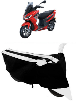 HEMSKAR Two Wheeler Cover for Aprilia(SXR 160, Black, White)