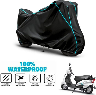SnehaSales Waterproof Two Wheeler Cover for Hero(Duet VX 110CC, Black)