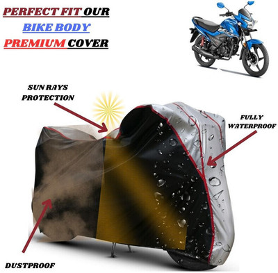 kerwa Waterproof Two Wheeler Cover for Honda(Livo, Black, Silver)
