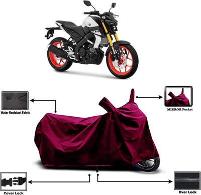 Amexride Two Wheeler Cover for Yamaha(MT 15 New BS6, Maroon)