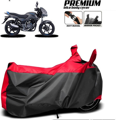 smwzxyu Waterproof Two Wheeler Cover for Bajaj(Pulsar 135, Black, Red)