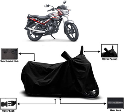 KEDIT Two Wheeler Cover for TVS(Star City, Black)