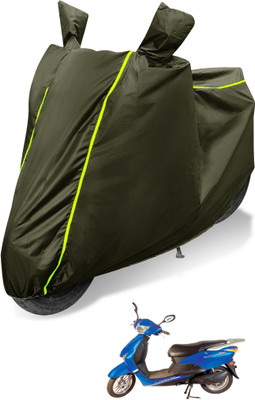 MOCKHE Waterproof Two Wheeler Cover for Avon(E Scoot, Green)