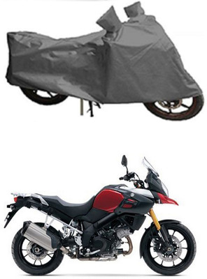 Mdstar Waterproof Two Wheeler Cover for Suzuki(V Strom 1000, Grey)
