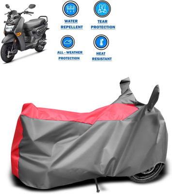 DeepShakshi AUTOMOTIVE Two Wheeler Cover for Honda(Cliq, Red, Grey)