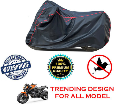 SMDP Waterproof Two Wheeler Cover for KTM(890 Duke, Black)