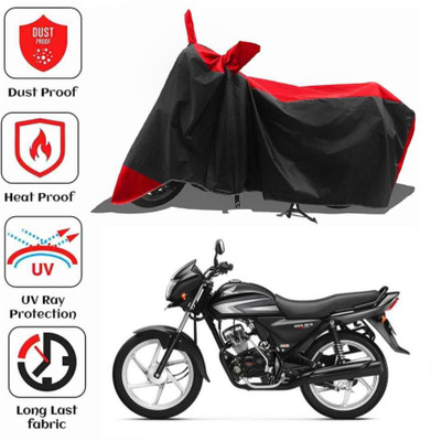AIKOZIYA Waterproof Two Wheeler Cover for Honda(CD 100 SS, Black, Red)