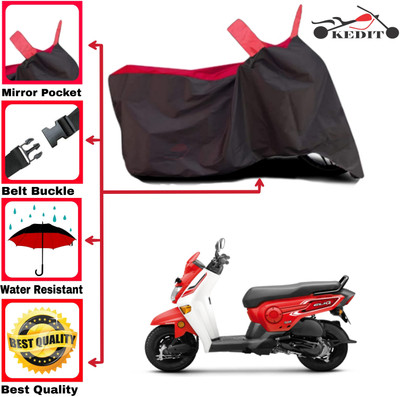 AASHTIK MART Two Wheeler Cover for Honda(Cliq, Red, Black)