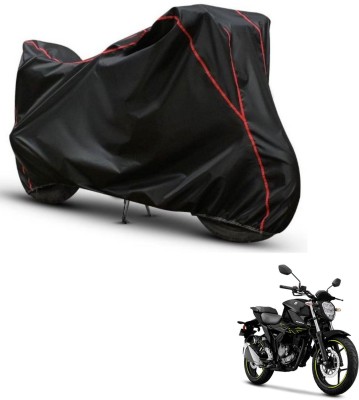 Car Life Two Wheeler Cover for Suzuki(Gixxer, Black, Red)