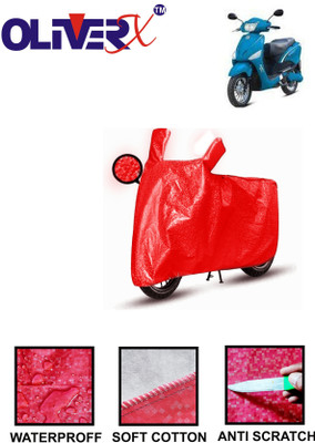 OliverX Waterproof Two Wheeler Cover for Hero(Electric Optima, Red)
