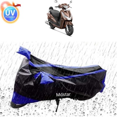 Mdstar Waterproof Two Wheeler Cover for Bajaj(Pulsar 250, Blue, Black)