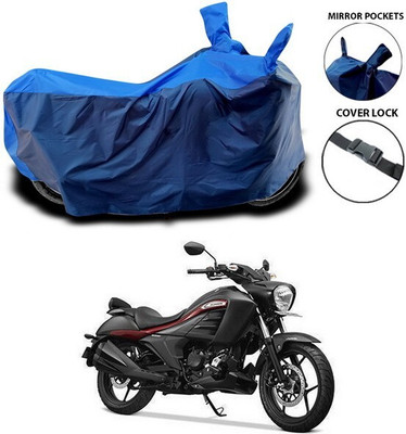 DeepShakshi AUTOMOTIVE Two Wheeler Cover for Suzuki(Intruder, Black, Blue)