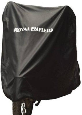 whitefox Waterproof Two Wheeler Cover for Royal Enfield(Black)