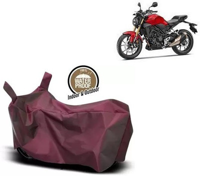 OliverX Waterproof Two Wheeler Cover for Honda(CB300R, Maroon)