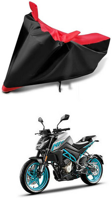 AutoGalaxy Waterproof Two Wheeler Cover for CFMoto(300NK, Red, Black)