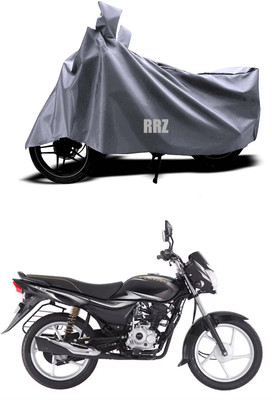 RRZ Two Wheeler Cover for Bajaj(Platina 110, Grey)