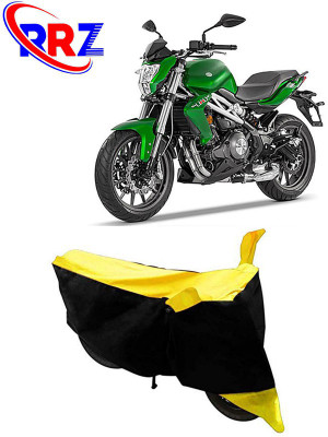 RRZ Waterproof Two Wheeler Cover for Benelli(TNT 300, Black, Yellow)