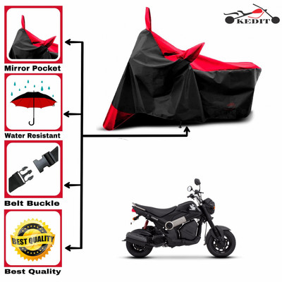 KEDIT Two Wheeler Cover for Honda(Navi, Red, Black)