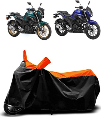 VESMEI Two Wheeler Cover for Yamaha(FZ-25 BS6, Orange)