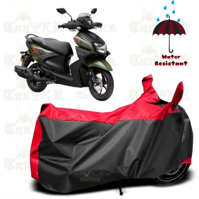 sowelar Waterproof Two Wheeler Cover for Yamaha(RayZR 125 BS6, Red, Black)