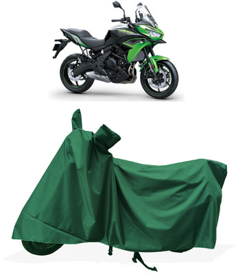 Tricway Two Wheeler Cover for Kawasaki(Versys 650, Green)