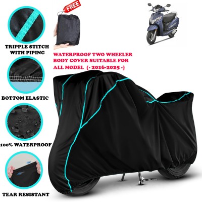 OliverX Waterproof Two Wheeler Cover for Honda(Activa 125, Black)