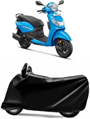 Tritika Waterproof Two Wheeler Cover for Hero(Pleasure Plus, Black)