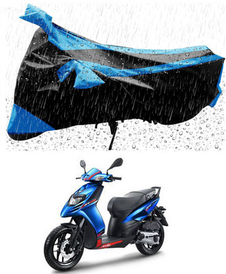 Furious3D Two Wheeler Cover for Aprilia(SR 125, Blue, Black)