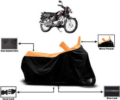 Amexride Two Wheeler Cover for Hero(CD 100 SS, Orange)