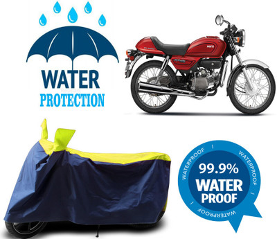 Mdstar Waterproof Two Wheeler Cover for Hero(Splendor Pro Classic, Multicolor)