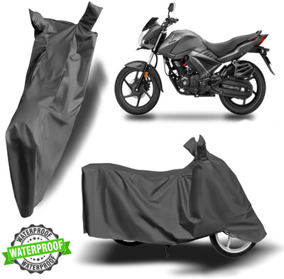 NG Auto Front Waterproof Two Wheeler Cover for Honda(Unicorn, Grey)