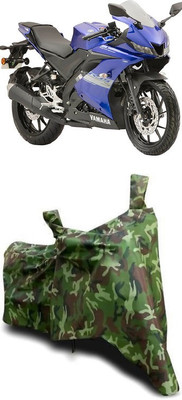 ATBROTHERS Waterproof Two Wheeler Cover for Yamaha(R15 s, Multicolor, Green)