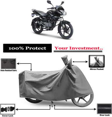 Amexride Two Wheeler Cover for Bajaj(Pulsar 135 BS6, Grey)