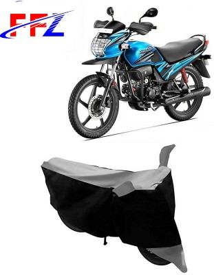 FFZ Waterproof Two Wheeler Cover for Hero(Passion Pro TR, Black, Grey)