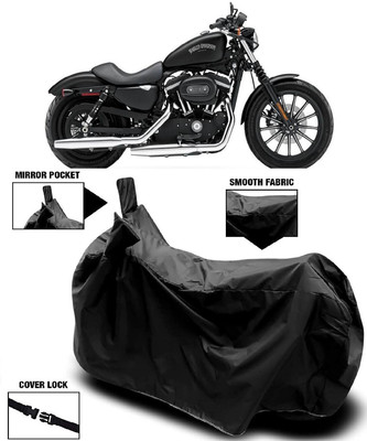 MMSSTAR Waterproof Two Wheeler Cover for Harley Davidson(Iron 883, Black)