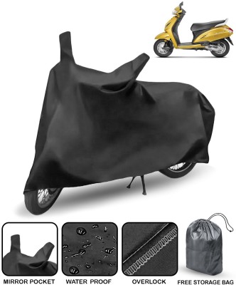 AutoRetail Waterproof Two Wheeler Cover for Honda(Activa 5G, Black)