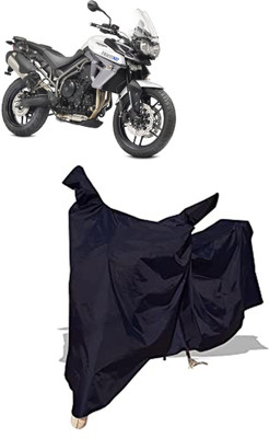 Amexride Two Wheeler Cover for Triumph(Tiger 800 XR, Black)