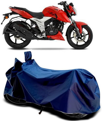 AASHTIK MART Two Wheeler Cover for TVS(Apache RTR 160 4V, Blue)