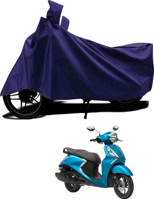 AASHTIK MART Waterproof Two Wheeler Cover for Yamaha(Fascino 125, Blue)
