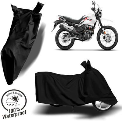 ROYAL AUTO MART Waterproof Two Wheeler Cover for Hero(Xpulse 200T, Black)